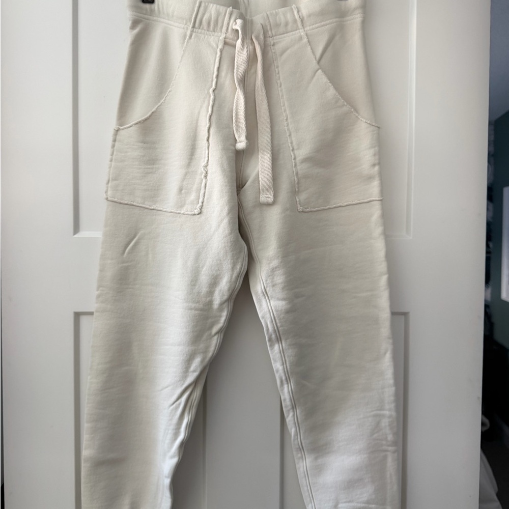 Frank & Eileen Eamon Cream Jogger Pants with Pockets, never worn. XS.